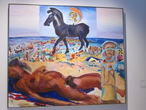 Malcolm Morley, Cradle of Civilization with American Woman, 1982