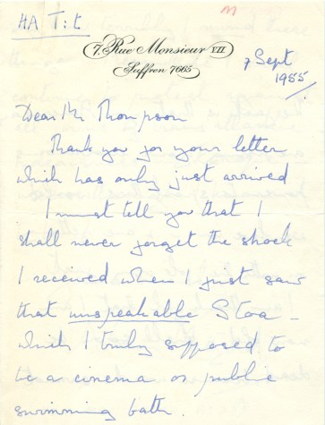 The "Unspeakable Stoa" letter