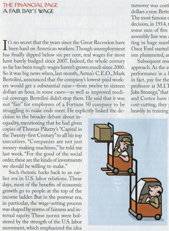 Excerpt from The Financial Page, The New Yorker, Feb. 9, 2015. 