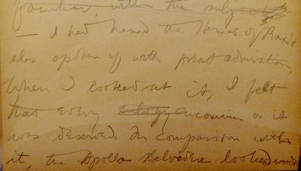 Page from her autobiography at Brooklyn College Libraries