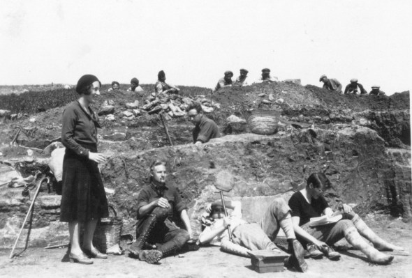 Olynthus Excavations, 1931. Source: ASCSA Archives, Saul and Gladys Weinberg Papers