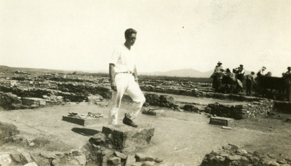 Walter Graham at Olynthus, 1931. (ASCSA Archives, Saul and Gladys Weinberg Papers)