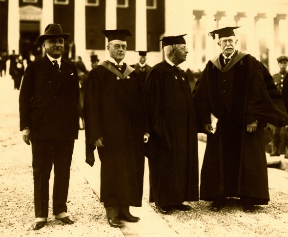 Judge Loring (far right) at the dedication of the Gennadius Library, 1926. Source: ASCSA Archives.