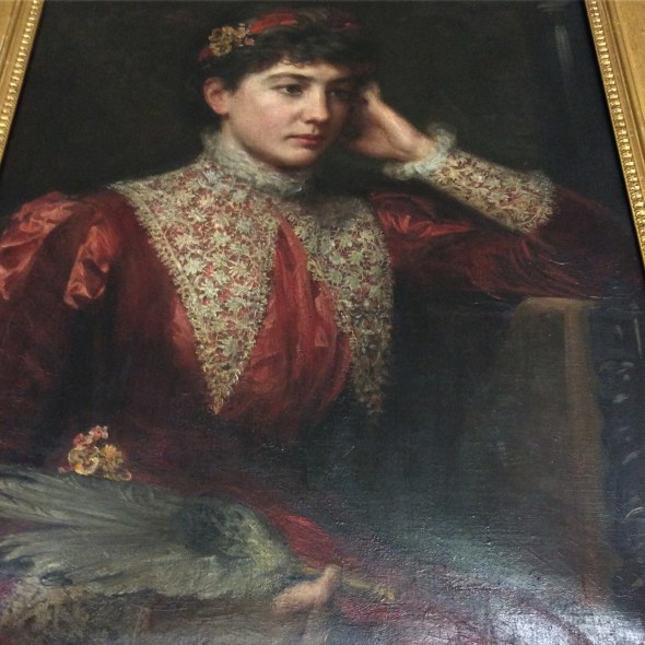 Portrait of Florence Laing Kennedy. Anna Lea Merritt, ca. 1882. ASCSA, Gennadius Library.