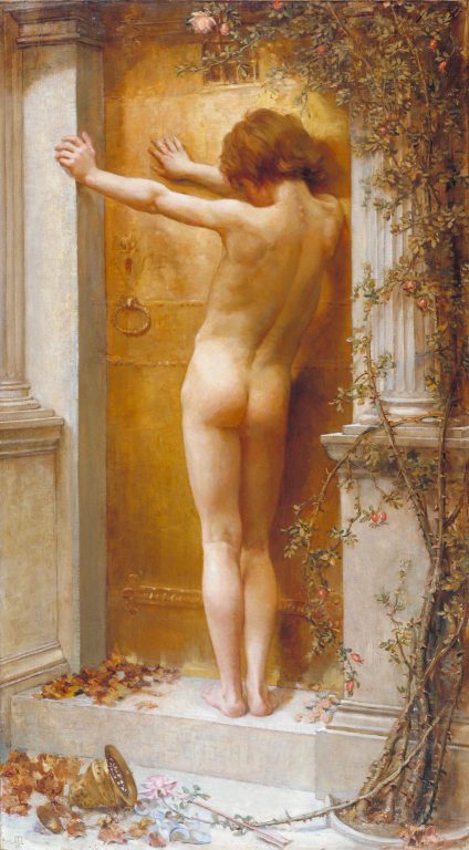 Love Locked Out, 1890. By Anna Lea Merritt. 