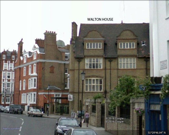 The Walton House, 2016. Google Earth image.